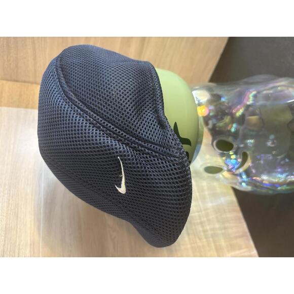 Nike Other - Vintage 90s Nike Predator Mesh Newsboy Cabbie Flat Cap Grandpa Navy Blue Rare